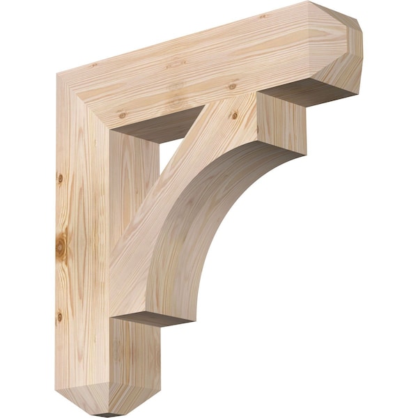 Ekena Millwork Westlake Craftsman Smooth Bracket, Douglas Fir, 5 1/2"W x 26"D x 26"H BKT06X26X26WTL04SDF - main